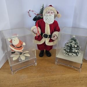 Festive Santa and Christmas Tree Set